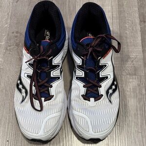 Saucony Men's White and Navy Athletic Shoes